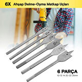 Yaprak Matkap Ucu Seti 6 Adet ( Lisinya )