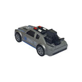 Çek Bırak Metal Küçük Arabalar 8 cm - SH40031 - Gri Polis Arabası (Lisinya)