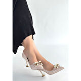 Coby Bej Rugan Topuklu Ayakkabı - Lisinya