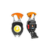 Çok Fonksiyonlu Mini Led Lamba Anahtarlık Ve Çakmak Usb Şarjlı Kamp İçin Taşınabilir 7 Modlu ( Lisinya )