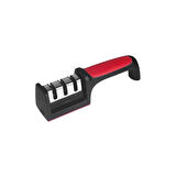 Profesyonel Bıçak Bileyici 3 Açılı Elmas Seramik Çelik Gövdeli El Bıçakları Bileme ( Lisinya )