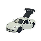 Çek Bırak Metal Küçük Arabalar 8 cm - 6411A-7 - Beyaz (Lisinya)