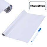Silinebilir Kalemli Sticker  Duvara Yapışabilen Yazı Tahtası 60x200 cm (4434)