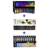 Rich Mastermix Akrilik Boya 60 cc Mega Set 12 Canlı + 12 Pastel + 12 Metalik Renk