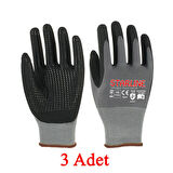 Starline E-92 Puanlı Mikro Köpük Nitril Eldiven Montaj Eldiveni No.10/ExtraLarge - 3 Adet