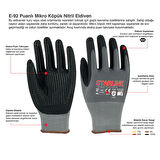 Starline E-92 Puanlı Mikro Köpük Nitril Eldiven Montaj Eldiveni No.10/ExtraLarge - 3 Adet