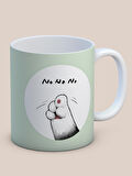 Baskılı Kupa Bardak Seramik Mug - Pati No No No