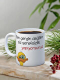 Baskılı Kupa Bardak Seramik Mug - Gergin Değilim..
