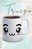 Baskılı Kupa Bardak Seramik Mug - Emoji