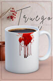 Baskılı Kupa Bardak Seramik Mug -Kan