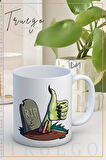 Baskılı Kupa Bardak Seramik Mug - Halloween RIP