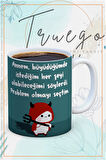 Baskılı Kupa Bardak Seramik Mug - Problem Olmayı Seçtim...