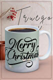 Baskılı Kupa Bardak Seramik Mug - Yılbaşı Merry Christmas