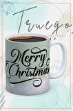 Baskılı Kupa Bardak Seramik Mug - Yılbaşı Merry Christmas