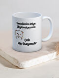 Baskılı Kupa Bardak Seramik Mug - Çok Harikayımdır..