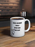 Baskılı Kupa Bardak Seramik Mug - Gülüşümü Yakala..