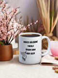 Baskılı Kupa Bardak Seramik Mug - Gülüşümü Yakala..