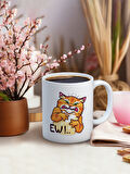 Baskılı Kupa Bardak Seramik Mug - EWW!  kedi