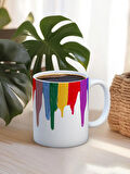 Baskılı Kupa Bardak Seramik Mug - Akan Boya