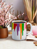 Baskılı Kupa Bardak Seramik Mug - Akan Boya
