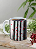 Baskılı Kupa Bardak Seramik Mug - Piyano Küçük Kalpler