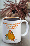 Baskılı Kupa Bardak Seramik Mug - Kahve içerken Görmişler.