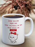 Baskılı Kupa Bardak Seramik Mug - ..gördümü Acaba?