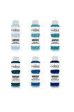 Ekonomik Akrilik Boya 6x120ml Mavi Renkler Avantajlı Paket