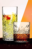 Paşabahçe timeless 8 li viski kokteyl bardak - keyf bardağı seti 52790-52800