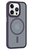 Mkorayavm Apple iPhone 15 Pro Max Uyumlu Magsafe Şarj Özellikli Lens Korumalı Kapak