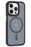 Mkorayavm Apple iPhone 15 Pro Uyumlu Magsafe Şarj Özellikli Lens Korumalı Kapak