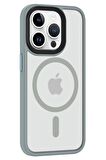 Mkorayavm Apple iPhone 15 Pro Uyumlu Magsafe Şarj Özellikli Lens Korumalı Kapak
