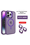 Mkorayavm Joko iPhone 15 Pro Max Flet Lens Korumalı Deri Görünümlü Magsafe Kapak