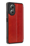 Mkorayavm Realme 12 Lite Stand Olabilen İç Kısmı Kadife Deri Yüzeyli Kapaklı Kılıf