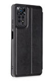 Mkorayavm Xiaomi Redmi Note 12 Pro 4G Stand Olabilen İç Kısmı Kadife Deri Yüzeyli Kapaklı Kılıf