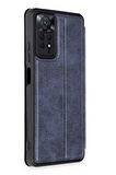 Mkorayavm Xiaomi Redmi Note 12 Pro 4G Stand Olabilen İç Kısmı Kadife Deri Yüzeyli Kapaklı Kılıf