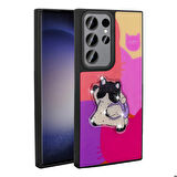 Mkorayavm Galaxy S23 Ultra TPU Malzemeli Kabartmalı İkonik Figürlü  Silikon Kapak