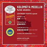 Caffe Corsini Kolombiya Medellin %100 Arabica Çekirdek Kahve 250GR