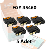 Foogy Dymo D1 Muadili Etiket Plastik Turuncu - 12 mm x 7 mt - 45460 Eko Paket 5 li
