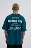 Erkek Premıum Club Oversize Tişört Yağ Yeşili
