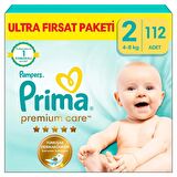 Prima Premium Care 2 Numara Yenidoğan 112'li Bel Bantlı Bez
