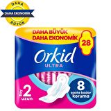 Orkid Ultra Uzun (Boy 2) 28 adet Hijyenik Ped