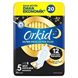 Orkid Ultra Gece Ekstra Plus (Boy 5) 20 adet Hijyenik Ped
