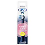 Oral-B iO Serisi Gentle Care Siyah Orijinal Yedek Başlıkları Hassas Diş Etlerine Uygun 4'lü