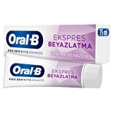 Oral-B Pro 3D White Advanced Ekspres Beyazlık Parlak Beyazlık Diş Macunu 75 ml