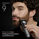 Braun Sakal Düzeltici Series 9, +7 Berber Ekipmanları, 52 Uzunluk, ProBlade, BT9520