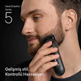 Braun Sakal Düzeltici Series 5, +4 Aksesuar, 40 Uzunluk, Keskin Bıçak, BT5520