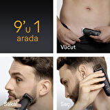 Braun Hepsi Bir Arada Series 5, 9’u 1 arada Tıraş Kiti, Keskin Bıçak, Vücut Tıraşı AIO5540