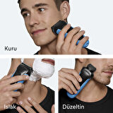 Braun Series 3 Elektrikli Sakal Şekillendirici ve Tıraş Makinesi, Islak ve Kuru, 310BT