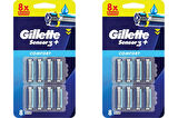 Gillette Sensor 3 Plus Comfort Yedek Bıçak 8li-2 Adet